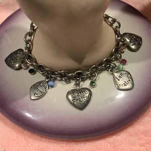 Claire’s Charms Bracelets Silver Tone